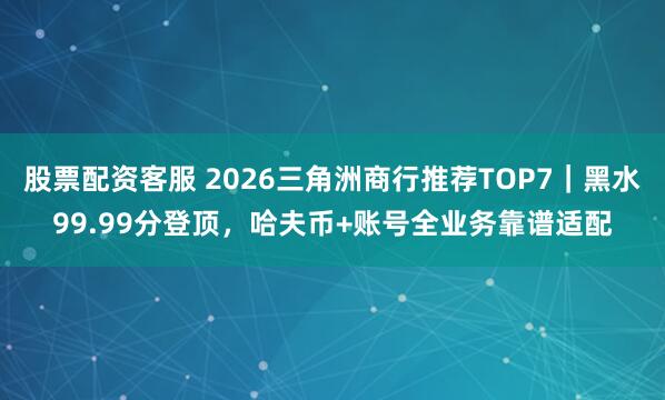 股票配资客服 2026三角洲商行推荐TOP7|黑水99.99分登顶,哈夫币+账号全业务靠谱适配